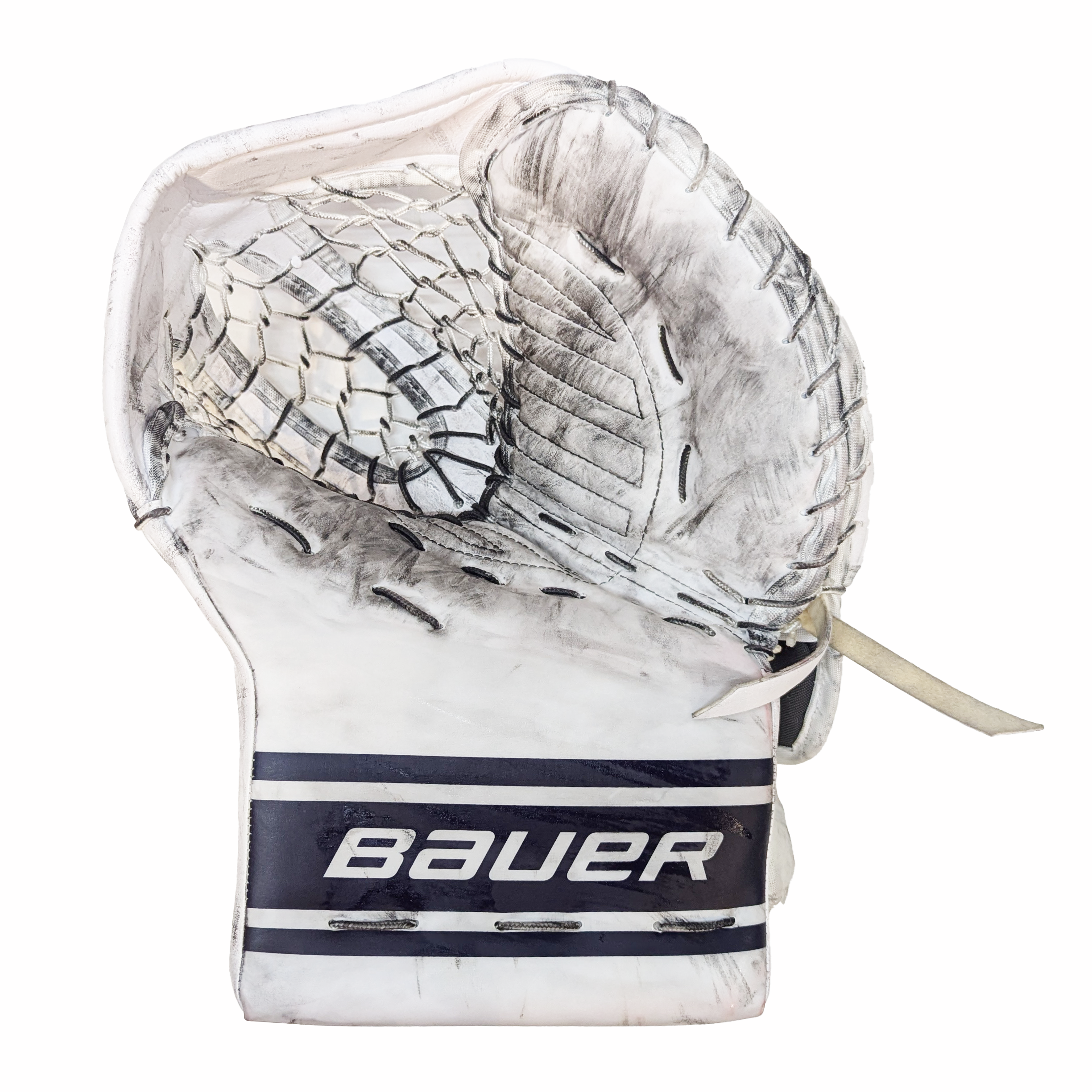 Bauer Vapor Hyperlite 2 - Gant de gardien de but Pro Stock d'occasion (blanc/bleu marine)